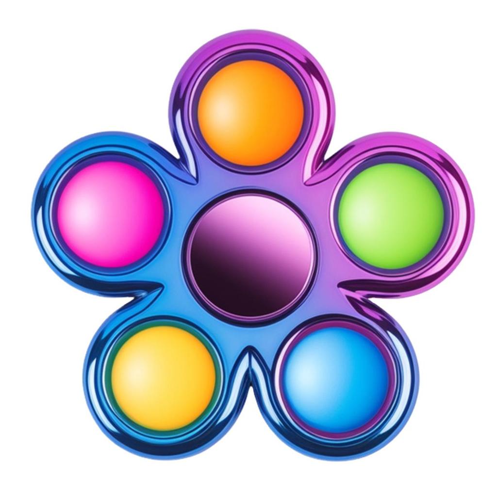 Trending Two-Color Rat Killer Fidget Spinner: Colorful Bubble Pop Finger Spinning Top
