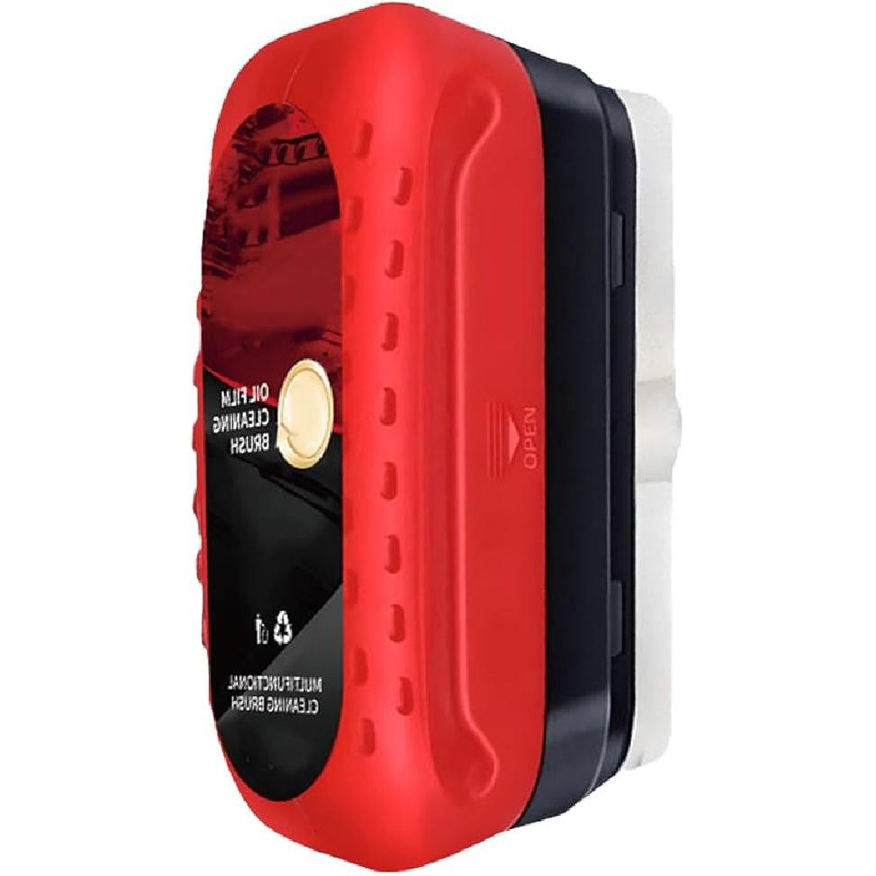 Oil Film Cleaning Brush for Car Windows,2025 Upgrade Reusable Automotive Oil Film Cleaning Brush,Mini Portable Car Window Oil Film Cleaner for