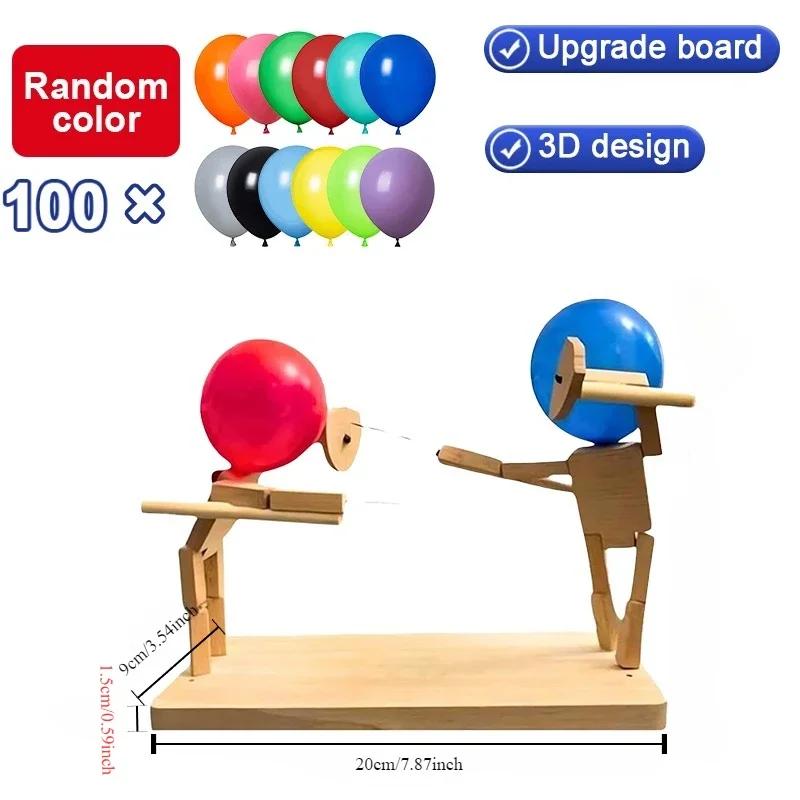 Balloon Bamboo Man Battle Утолщенная версия Bamboo Man Fencing Puppets Battle Game для 2 игроков Whack A Balloon Party Home