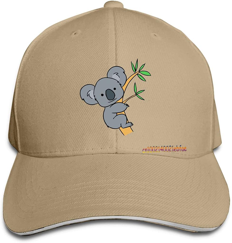 Koala Bear Baseball Hat Sandwich Cap Sun Hats Vintage Unisex Adjustable of Washable Trucker Caps