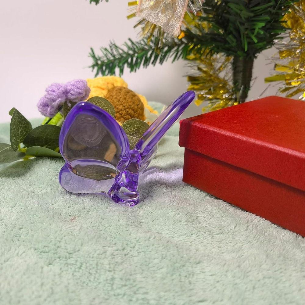 Multiple Color Crystal Butterfly Figurines Super Winkling Clear Crystal Flying Butterfly Collectible Home Decor Reflective