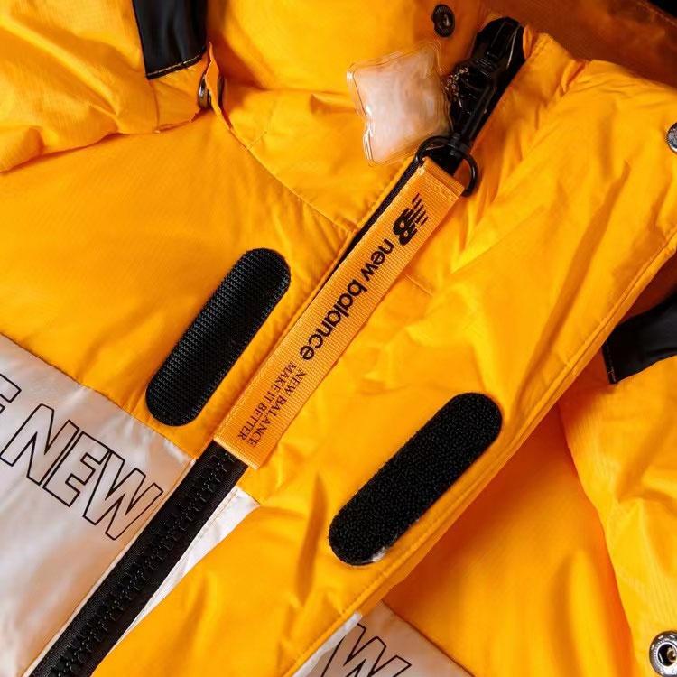 New Balance Down Jackets Men's Yellow Detachable Hood Moderate Other NP943011-MY