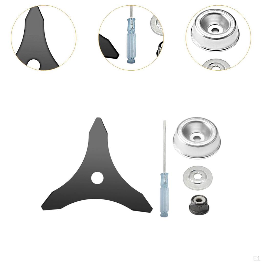 Electric Lawn Mower Saw Blades Triangular Multipurpose Replacement Sharps Garden Tool Grass Trimmer