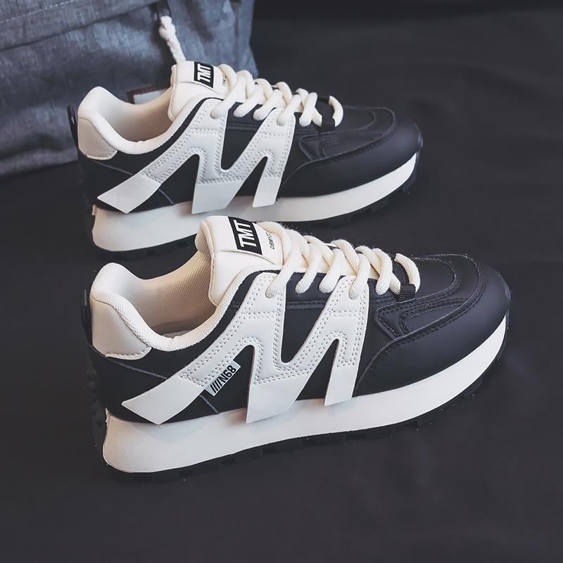 

Кроссовки женские новые весенние и осенние женские туфли универсальные нескользящие толстые дышащие туфли Cortez Dad Shoes Tide 40 чёрный