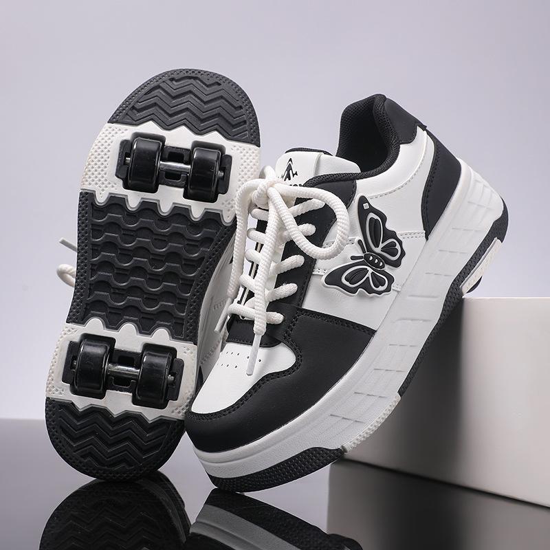 Student Runaway Shoes Four-Wheel Children'S Roller Skates Boys And Girls Removable Ultra-Light Version Shoes With Wheels