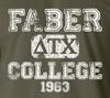 FABER COLLEGE T-Shirt Animal House Fraternity Frat Alpha Beta Party Tee