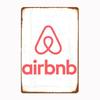 Vintage Airbnb Logo 1 Metallskilt Plakat Veggdekor Kino Stue Veggmaleri Morsomt Blikkskilt Kjøkken Soverom Kafé Bar Pub Stue