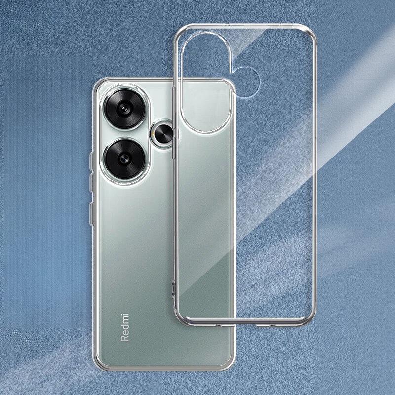 Case for Xiaomi Poco F6, Fusion Hybrid, Transparent