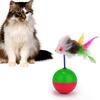 Cat Kitten Funny Mouse Tumbler Ball Plastic Teaser Game Play Rustling Toy
