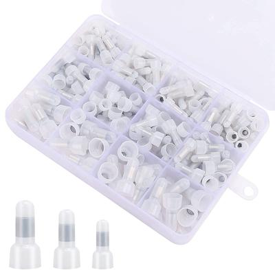 120 Stück geschlossene Crimpverbinder, 22-16/16-14/12-10 AWG Crimpkappen-Set, nylonisolierte geschlossene Crimpanschlussklemmen