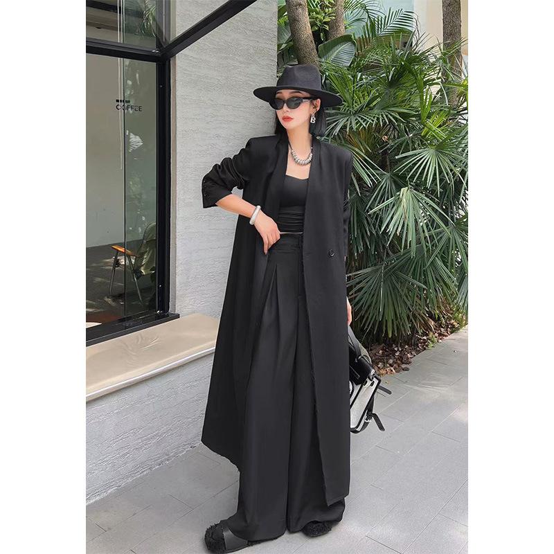

Women s Black Niche Design Long Suit Jacket Women s New Autumn Top L