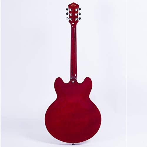 GROTE Jazz Electric Guitar Semi-Hollow Body (Red)