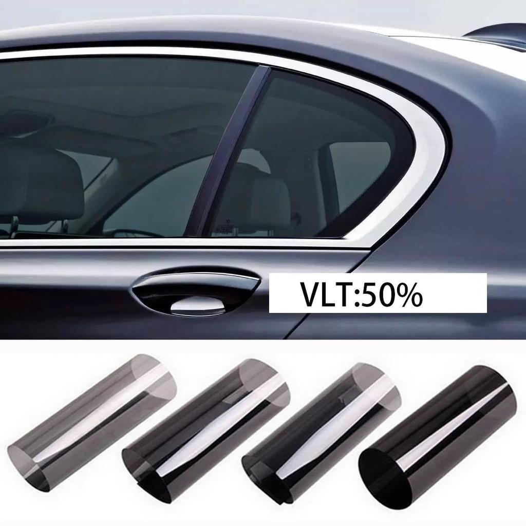 5/15/35/50 % VLT Black Window Tint Film Glass Sticker Solar Sun Shade Film for Car UV Protector Sticker Films Auto Home Roll