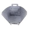 GRAY FOLDABLE BASKET made of felt, universal, spacious
