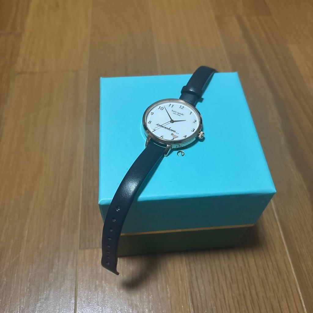 Used kate spade watch (quartz) white/navy with box