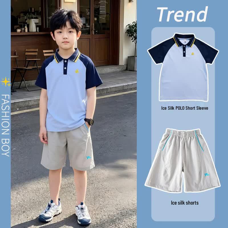 Yoyo One Boys' 2026 Summer Polo & Shorts Set
