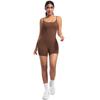 New Spring And Summer Nude Yoga Camisole Jumpsuit For Women's High-intensity Dance Fitness Sports Jumpsuit