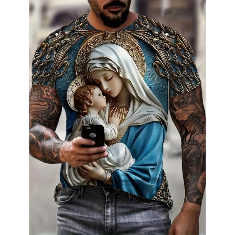 Fashion 3D Print Men Short Sleeve Round Neck T-Shirt Plus Size Tee Summer Casual Tshirts