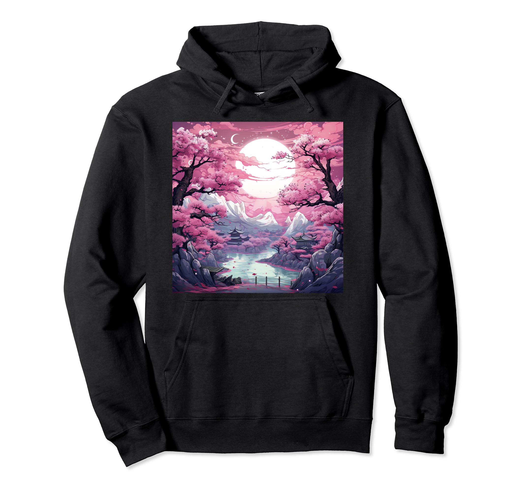 

Whispers of the Castle Past and Cherry Blossoms Anime Hoodie
