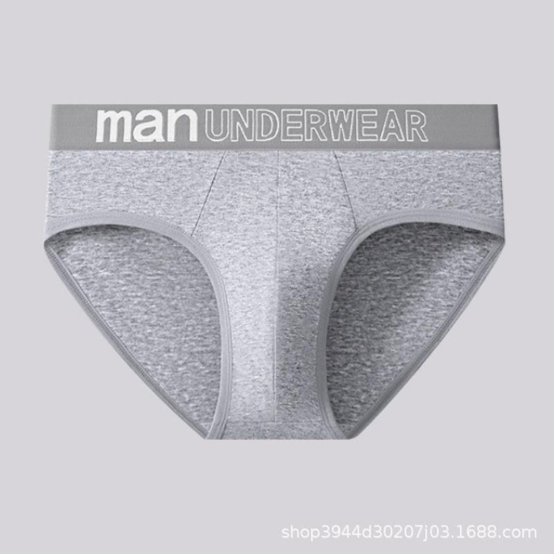 Men's Triangle Underwear Antibacterial Cotton Men's Mid Waist Underwear