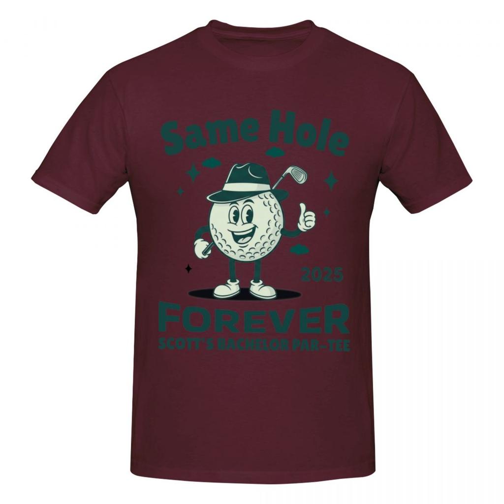 Unisex Same Hole Forever Golf Vintage T Shirt Streetwear Cotton Crewneck T Shirts