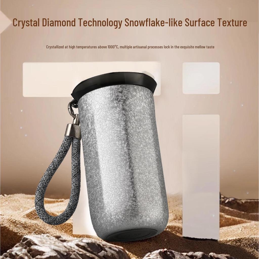 Titanium Plated 316 Stainless Steel Insulated Cup - Portable Pocket Gift Cup for Men and Women