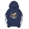 Haikyuu MSBY Black Jackal Anime Character Unisex Fleece Hoodie Vertical Japanese Letter Sleeve Volleyball Long Sleeve Pullover Sweatshirt