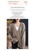 Autumn 2023 Women's Mid-Length Thick Wool Knit Cardigan Sweater Coat