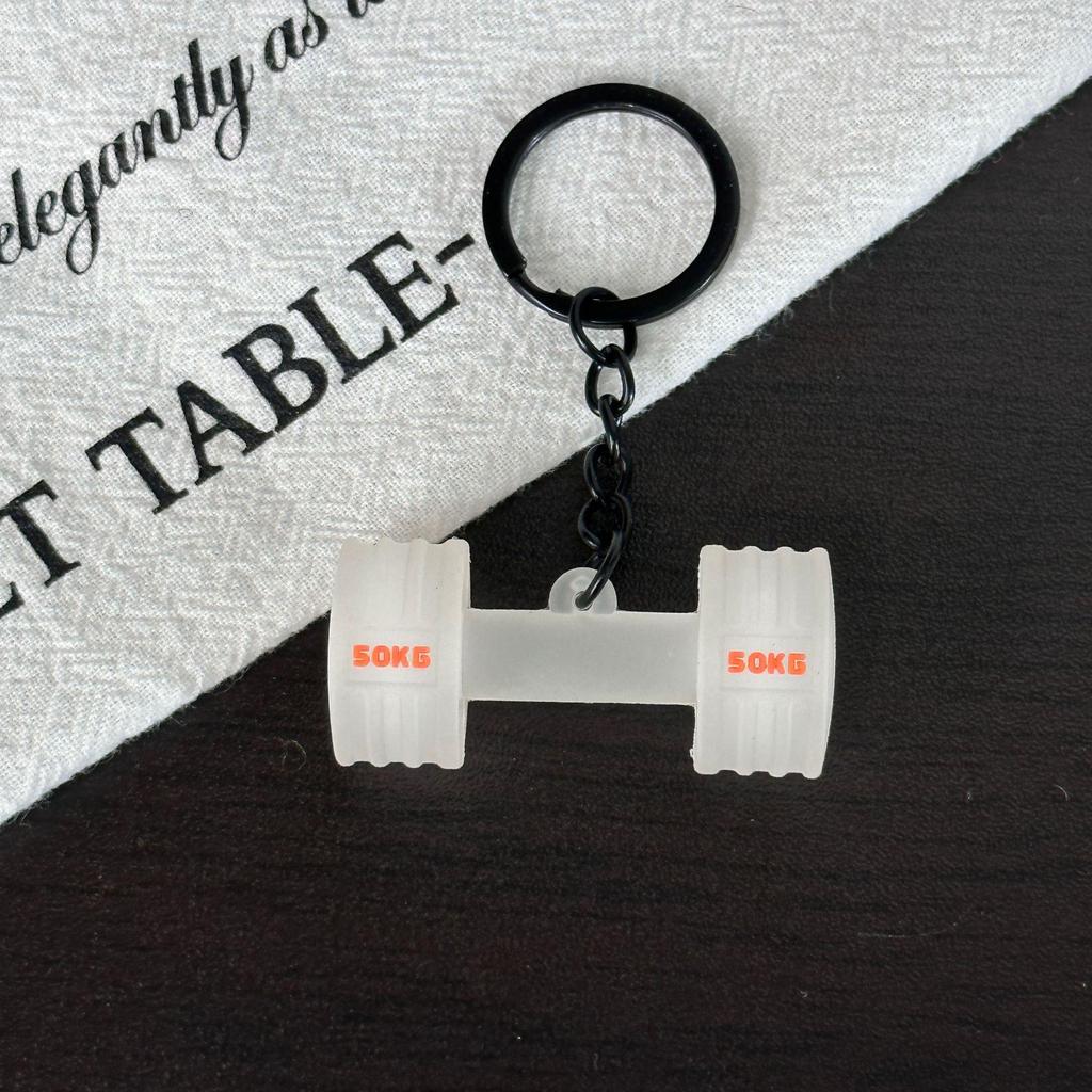 Miu Series Mini Barbell & Dumbbell Plate Keychain Bag Charm