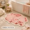 Cute Piggy Alien Patterned Carpet Soft and Easy to Clean Bedside Rug for Bedroom Bathroom Door Mat Home Decoration
