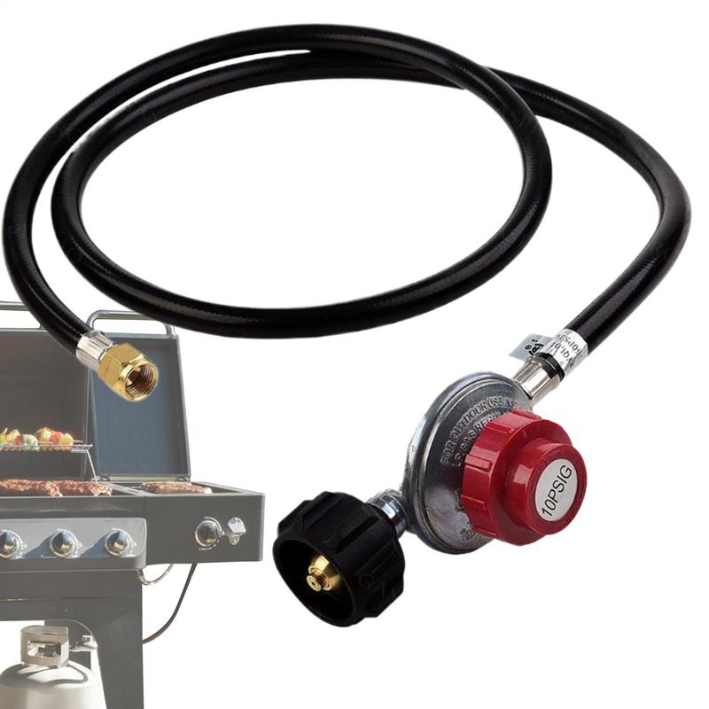 Propane Hose With Regulator 20 PSI Propane Pressure Reducing Valve Propane Adapter Hose Grill Regulator High Pressure Propane