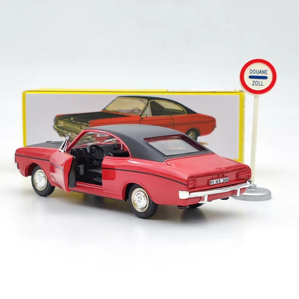 DINKY TOYS 1/43 Opel Commodore Coupe Red with Signage Commodore Coupe Reissue Miniature Car