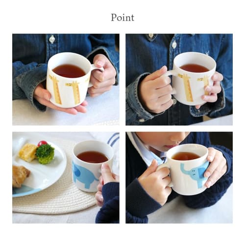 EAST Table Kids' Animal Cat Mug, 210cc, Made In Japan, Microwave and Dishwasher Safe, 13-012-03