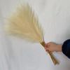 55CM 5PCS Fluffy Pampas Grass Boho Decor Flower Fake Plant Reed Simulated Wedding Party Home Decoration Artificial Flowers