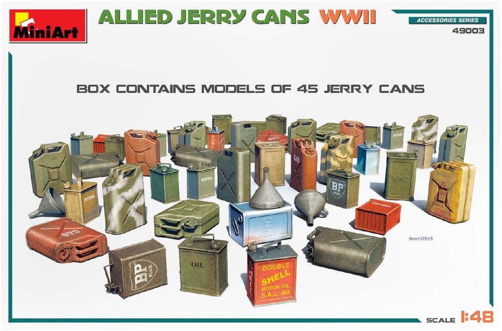 Miniart 1/48 Scale World War II Allied Jerry Can Plastic Model MA49003