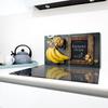 2x GLASS PROTECTIVE PLATE FOR STOVE 40x52 BANANA