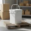 Square Bucket with Lid Versatile Use Fall Resistant Food Grade Storage Pail