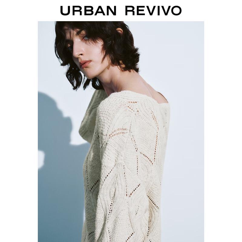 UR Herbst 2025 Damen Locker Geschnittenes Strickoberteil mit Ausschnitt