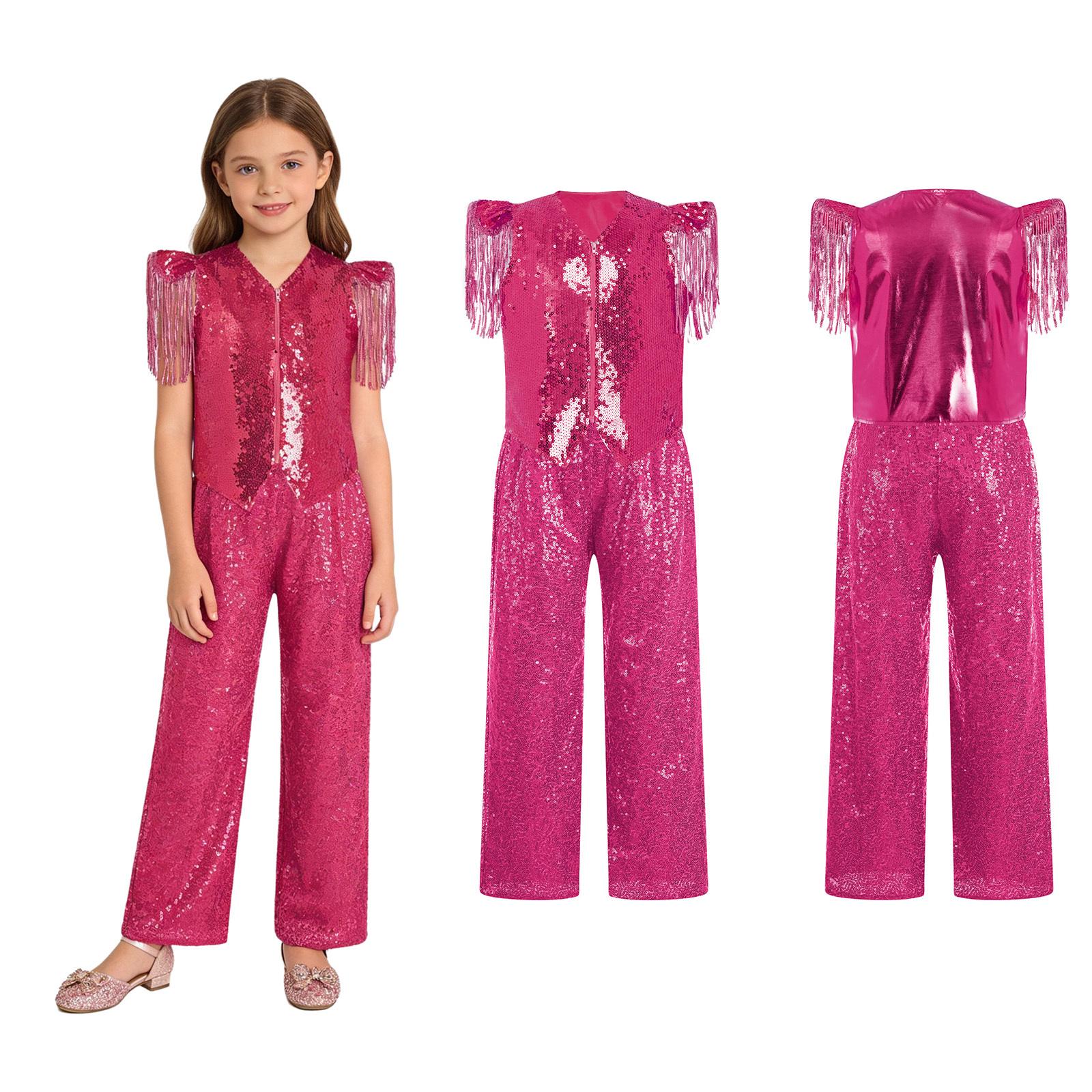 Meiteņu metālisks sequin vestīte ar bārkstīm