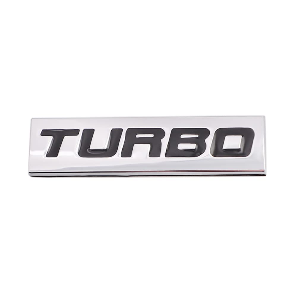 TURBO Emblem 3D Metal Car Sticker Emblem Badge Decal Suitable чёрный