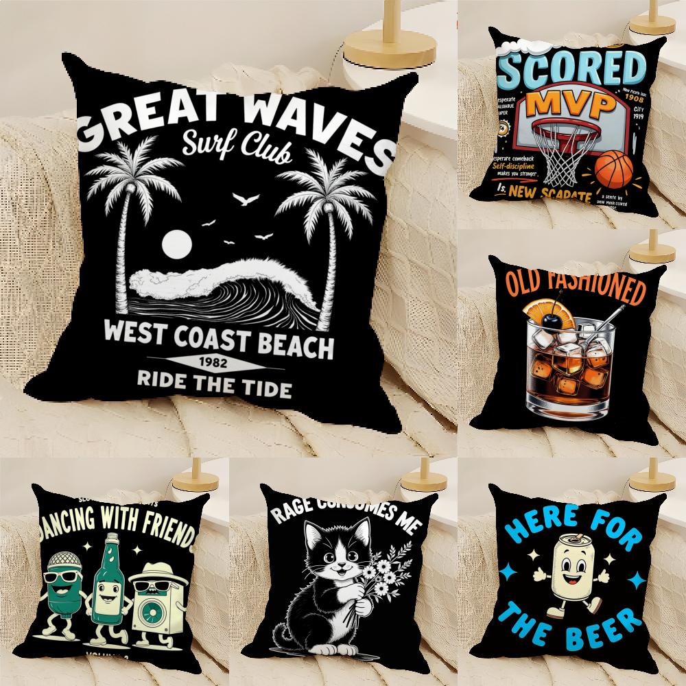 Retro Print vintage Pillow Case Home Living Room Decoration Linen Pillow Cases Cushion Cover