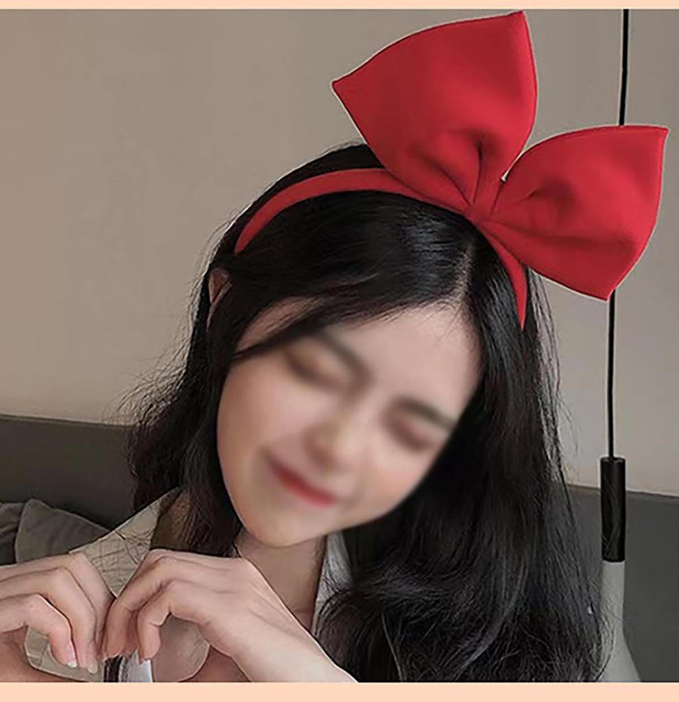 [ALLVD] Rotes Prinzessinnen-Haarband, Cosplay-Kostüm, Halloween-Party-Accessoire, Haargummi mit Band, Geeignet für Erwachsene und Kinder, 1 Stück