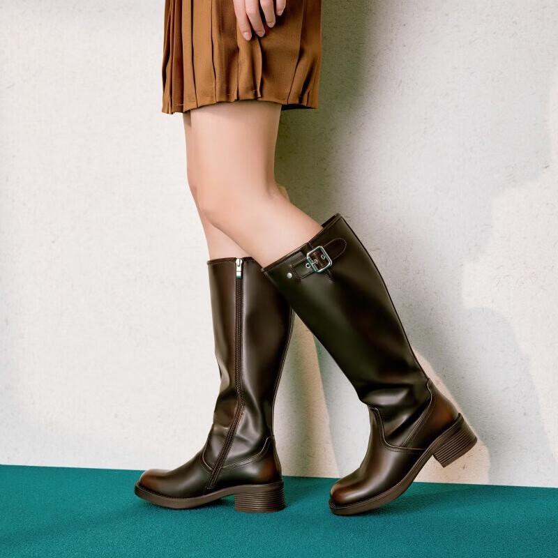TOOMANYSHOES Women s High-Heel Knight Boots 38