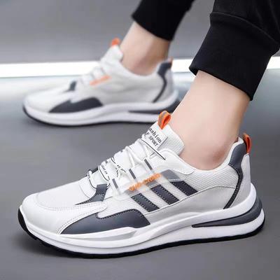New Men's Shoes Spring Fly Woven Mesh Breathable Thin Casual Trendy Youth Running Fashionable Sports Shoes