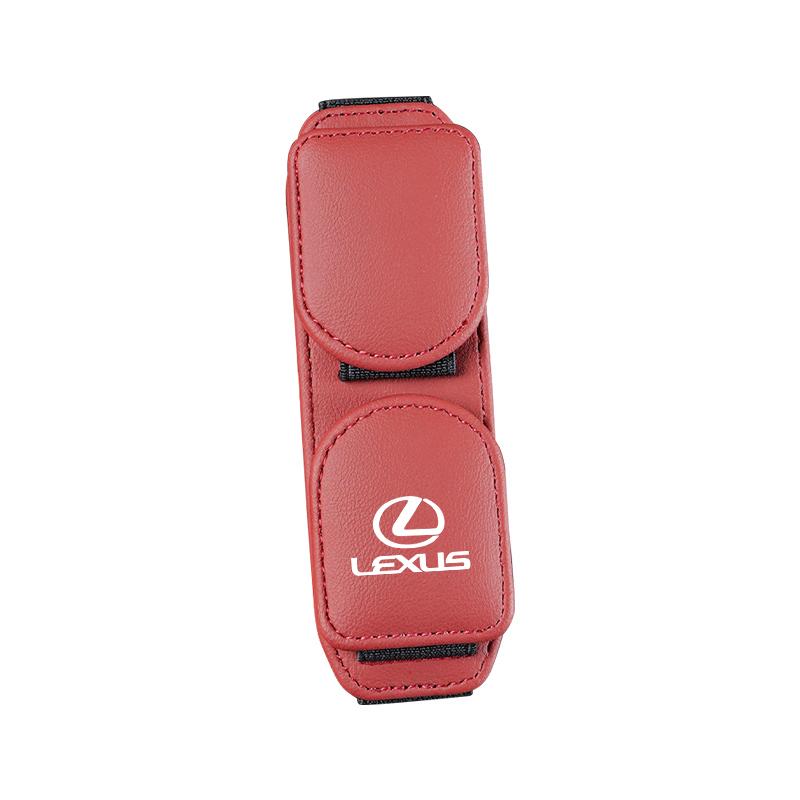 Double Clip Sunglasses Holder Magnetic Leather Glasses Storage For Lexus IS250 RX350 LX570 LX600 LX470 GX470 RX330 NX300 Ct200h AEI1