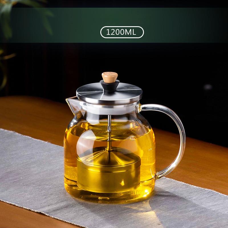 Chinese Kung Fu Teacup Boiling Teapot Filter Glass Chinese Tea Ceremony Tea Maker Flower Teapot Tea Set Lifting Teapot