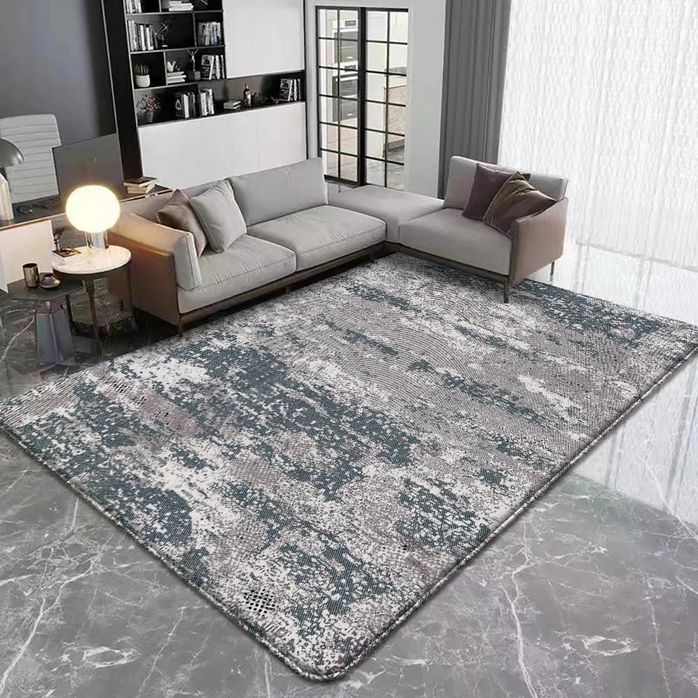 Modern Flannel Floor Carpet Anti-Skid Machine Washable Area Rug for Home Kitchen Living Room Bedroom Decor Floor Mat