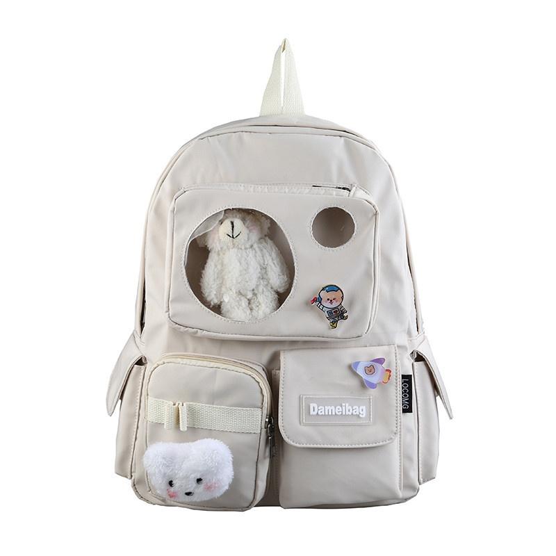 New Cartoon Backpack Student School Bag Leisure Multifunctional Travel Backpack