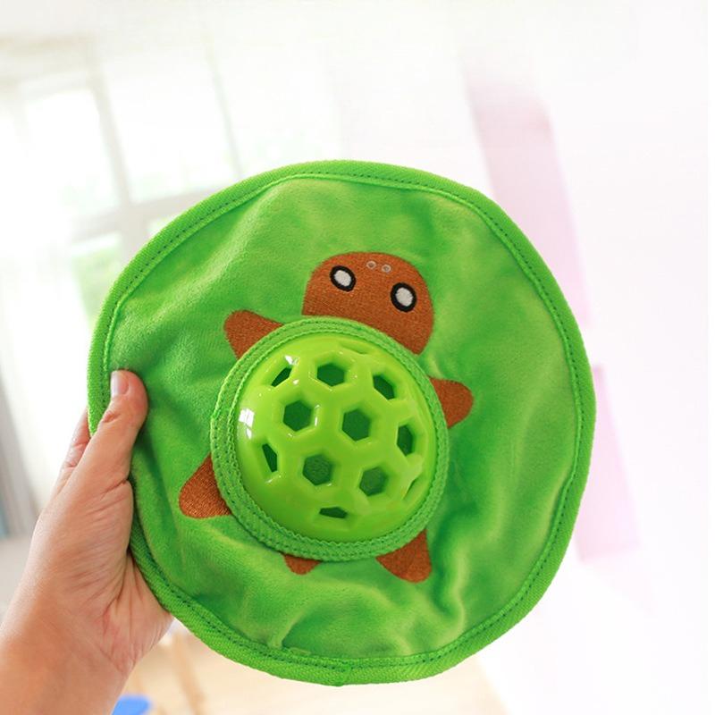 

New pet missed frisbee toy dog tpr retrieve cartoon soft frisbee teddy corgia зелёный