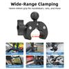 Camera Clamp With 360 Adjustable Arm And Double Ball Head Mount For Motorcycle Biking Action Camera Accessories
